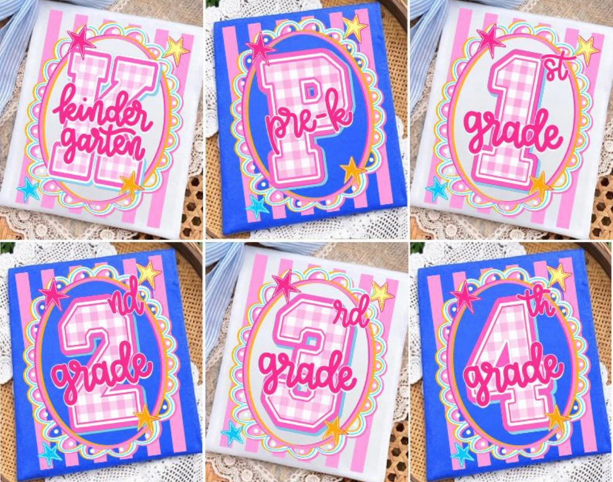 Grade Pink Stripes Gildan
