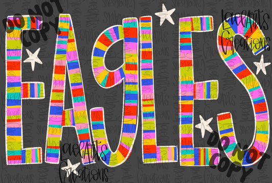 Colorful Stripe Mascot-Comfort Color