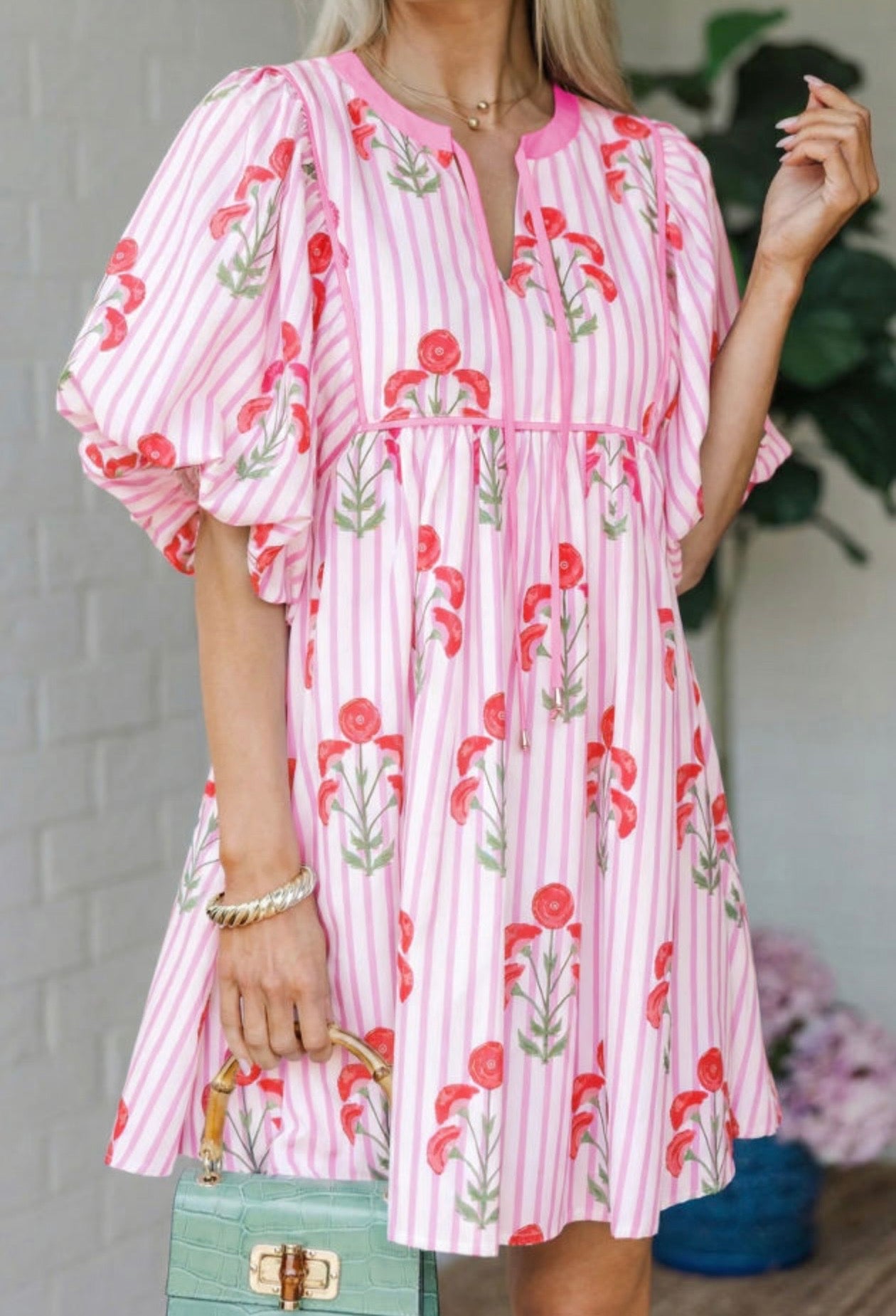 Pink Floral Dress
