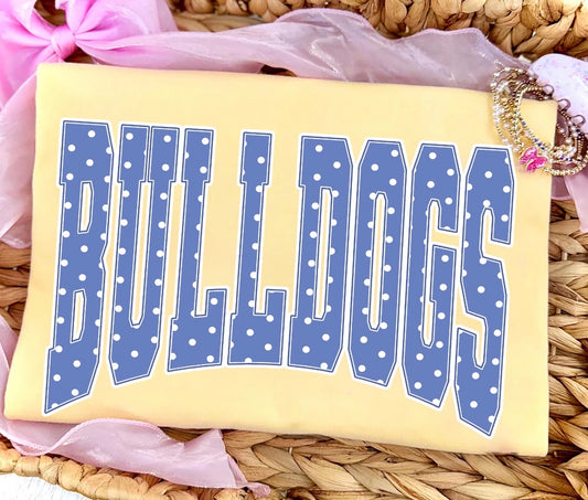Blue Polka Dot Mascot-Gildan