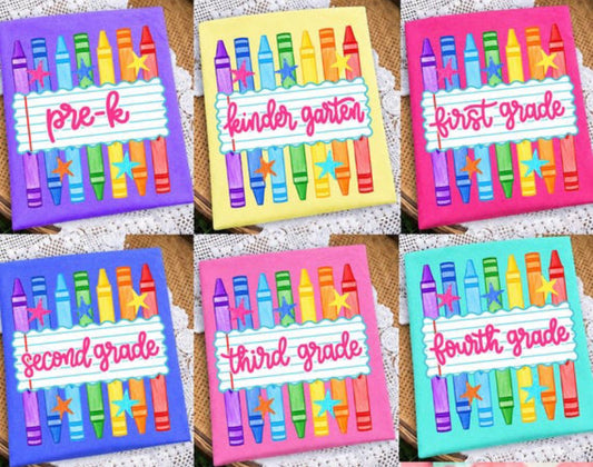 Preppy Crayon Grade Comfort Color
